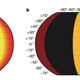 Longitudinal brightness maps of 55 Cancri e’s dayside, using two different models. Image: Brice-Oliver Demory et al., 2016/Nature